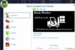 Sims 4 Mod: Steadyjobs (A SET of 25 ONE Level Careers) (Image #3)
