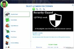 Sims 4 Mod: Steadyjobs (A SET of 25 ONE Level Careers) (Image #9)