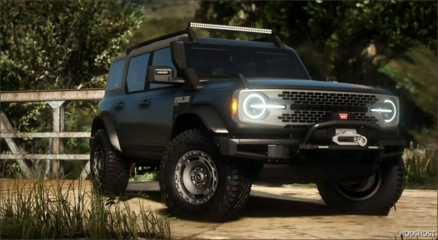 GTA 5 Ford Vehicle Mod: 2023 Ford Bronco Unmarked (Featured)