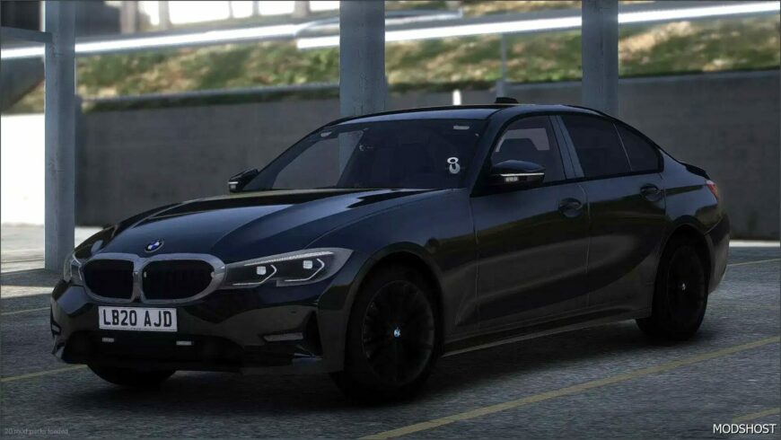 GTA 5 BMW Vehicle Mod: 3 Series G20 Unmarked (Featured)