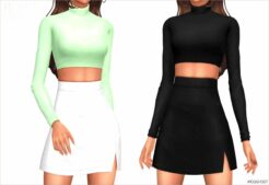 Sims 4 Dress Clothing Mod: Fernanda Dress (Featured)