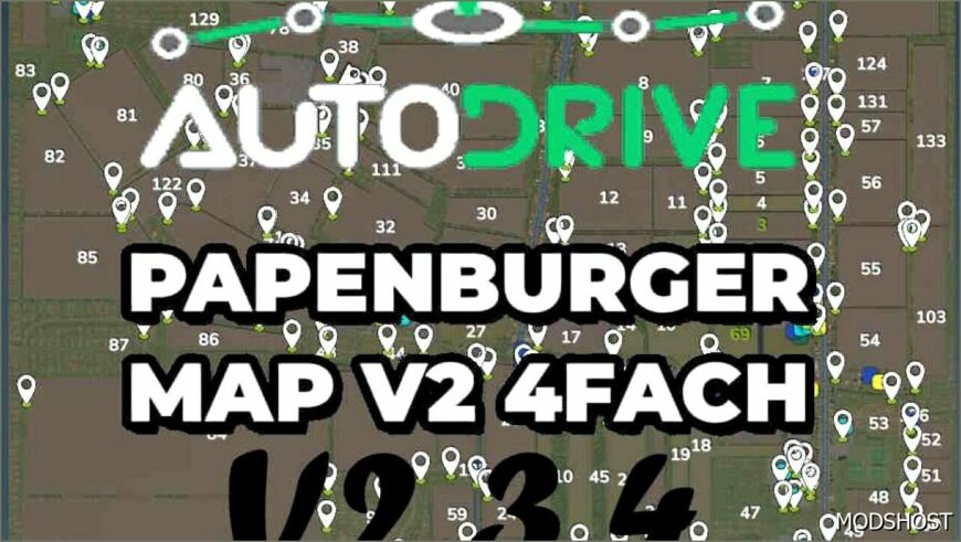 FS25 Mod: Autodrive Papenburg V2.3.4 V1.0.1 (Featured)