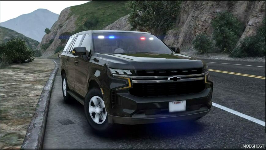 GTA 5 Chevrolet Vehicle Mod: 2021 Chevrolet Tahoe Unmarked (Featured)