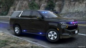 GTA 5 Chevrolet Vehicle Mod: 2021 Chevrolet Tahoe Unmarked (Image #4)