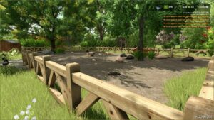 FS25 Building Mod: Small PIG Pasture with Wooden Fence Autowater V4.2 (Featured)