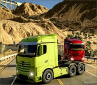 BeamNG Mercedes-Benz Truck Mod: Mercedes Benz Actros 2011 0.34 (Featured)