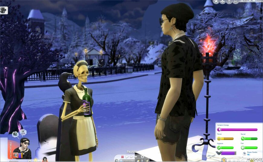 Sims 4 Game Mod: Bonehilda Gives Vampires Plasma Nectar & Plasma Fruit Salad (Featured)