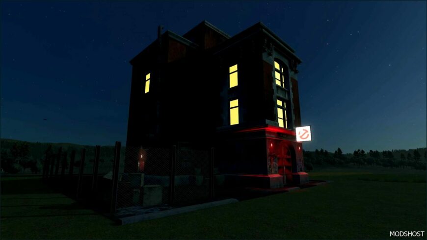 FS25 Building Mod: Ghostbusters Firehouse (Featured)