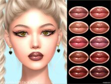 Sims 4 Lipstick Makeup Mod: A206 (Featured)