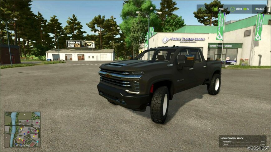 FS25 Chevrolet Car Mod: Silverado 2500 High Country (Featured)