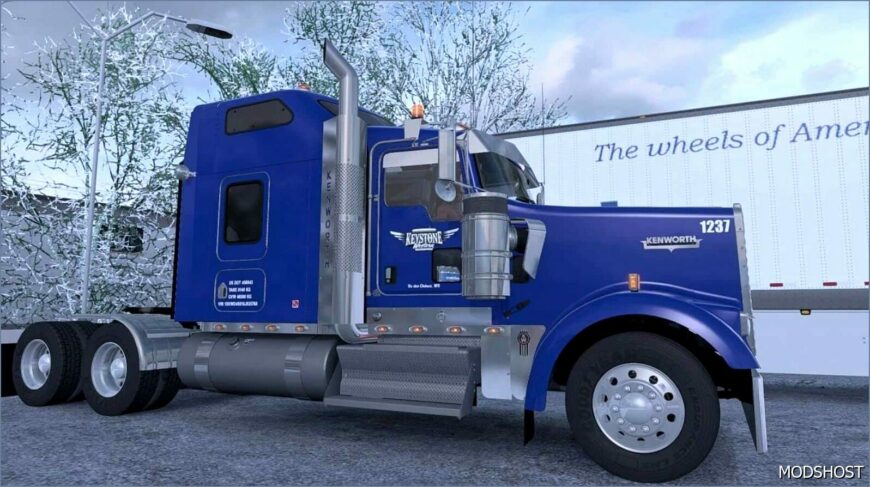 ATS Kenworth Mod: OL’ Blue Skin for Kenworth W900 (Featured)