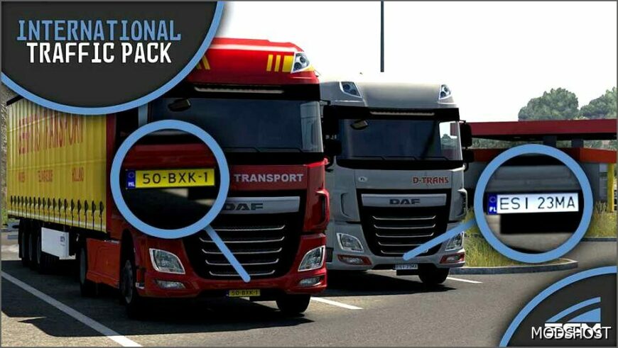 ETS2 International Mod: Traffic Pack by Elitesquad Modz JAD AI Truck Traffic ADD on V1.1 (Featured)