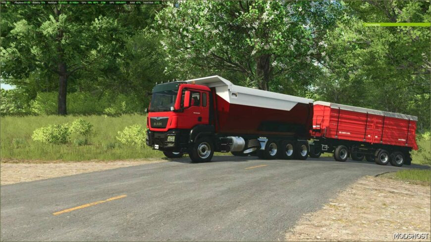 FS25 Truck Mod: Tgsman Dumper V1.0.1 (Featured)