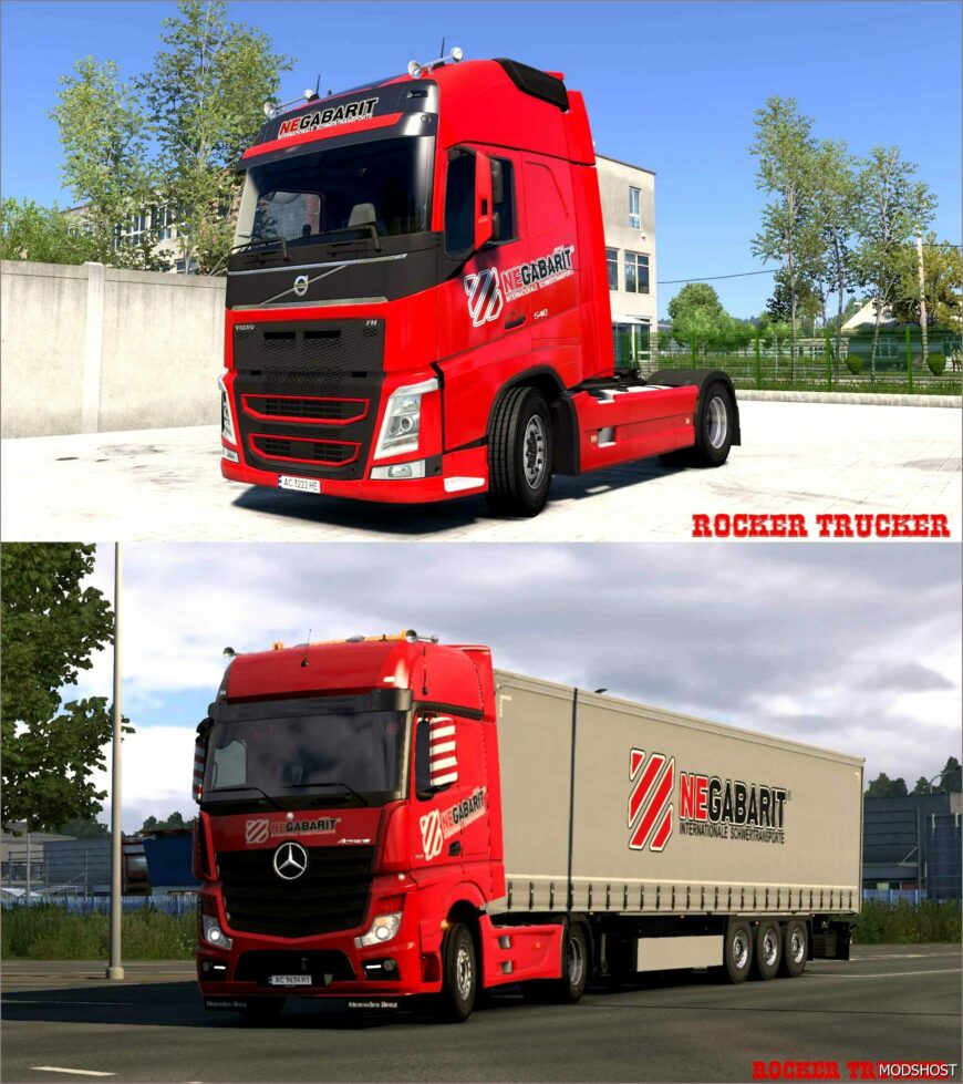 ETS2 Renault Mod: Negabarit Skin Pack V1.1 (Featured)