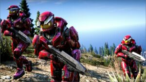 GTA 5 Player Mod: Halo CEA Mark V & MA5B Assault Rifle Pack addon PED Weapon Animated (Image #2)