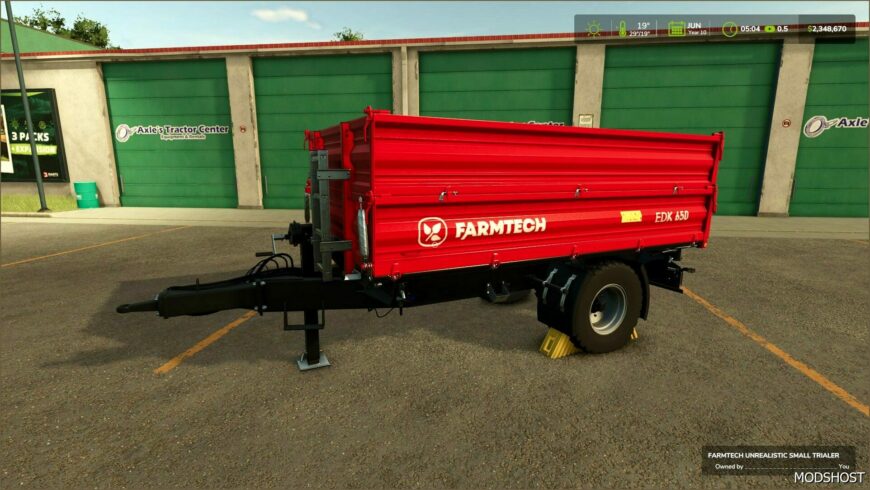 FS25 Mod: Small Unrealistic Agricultural Trailer V4.2 (Featured)