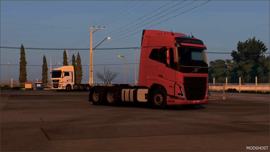 ETS2 Volvo Part Mod: Chassis Alongado Volvo FH 2012/2021 E 2024 E Aero 1.53 (Featured)