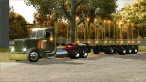 FS25 Peterbilt Trailer Mod: Manac Powerwing V2.5.3 (Featured)