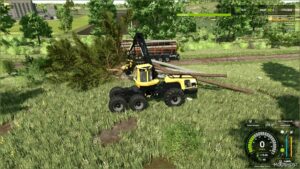 FS25 Komatsu Logging Mod: Wood Harvester Komatsu 951 (Image #2)