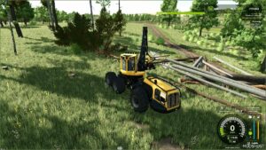 FS25 Komatsu Logging Mod: Wood Harvester Komatsu 951 (Image #4)