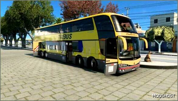 ETS2 Marcopolo Bus Mod: G6 1800 DD 8X2 Scania 1.53 (Featured)