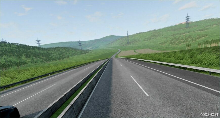 BeamNG Map Mod: Autobahn 57K V0.4 0.34 (Featured)