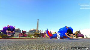 GTA 5 Vehicle Mod: Evil Sonic Car (Image #3)