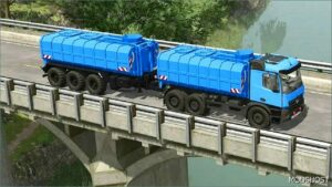 FS25 Mercedes-Benz Truck Mod: Mercedes Arocs Milk Transporter (Image #2)