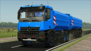 FS25 Mercedes-Benz Truck Mod: Mercedes Arocs Milk Transporter (Image #4)