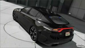 GTA 5 KIA Vehicle Mod: Stinger Unmarked (Image #3)