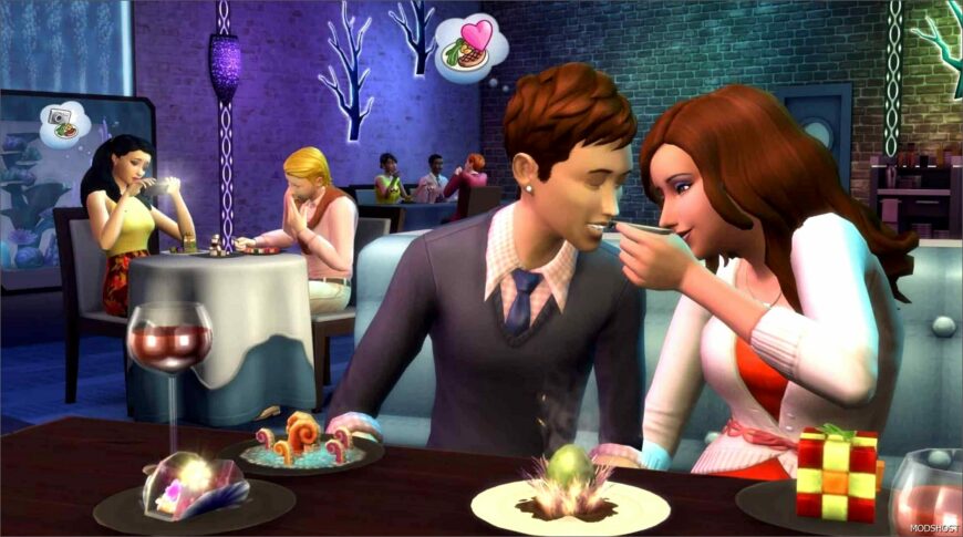 Sims 4 Game Mod: Date in Restaurant FIX (Featured)