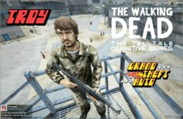 GTA 5 Player Mod: Troy (TWD Season 2) ADD on PED (Featured)