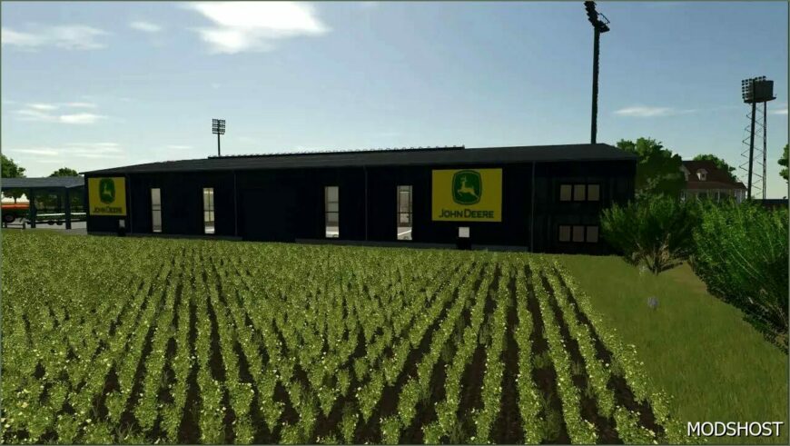 FS25 John Deere Shed Mod: Hangar with Workshop (Featured)