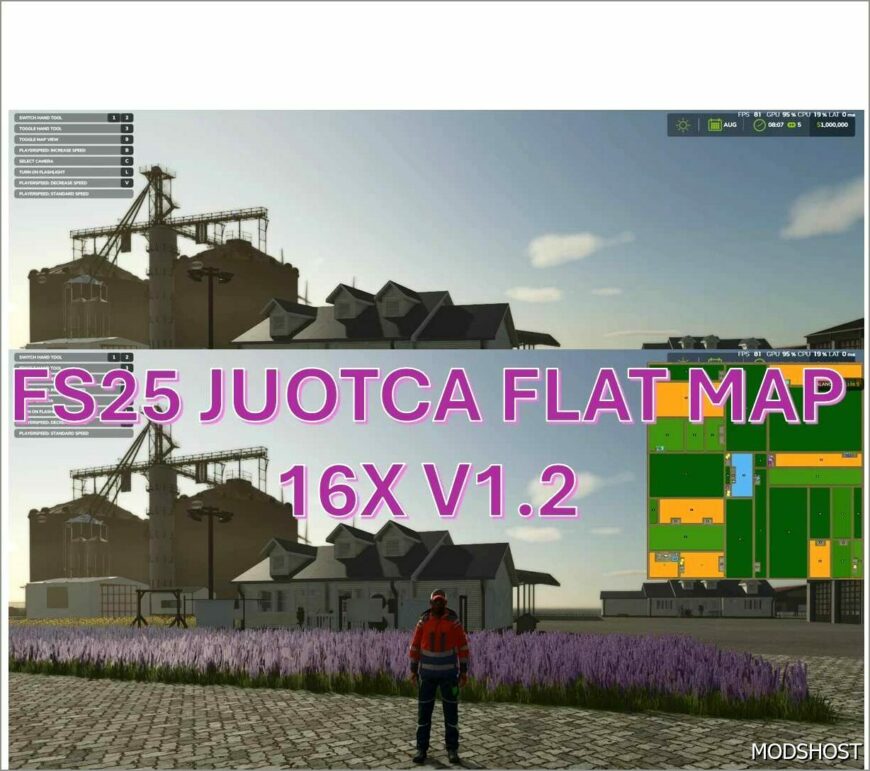 FS25 Mod: Juotca Flat Map 16X V1.2 (Featured)