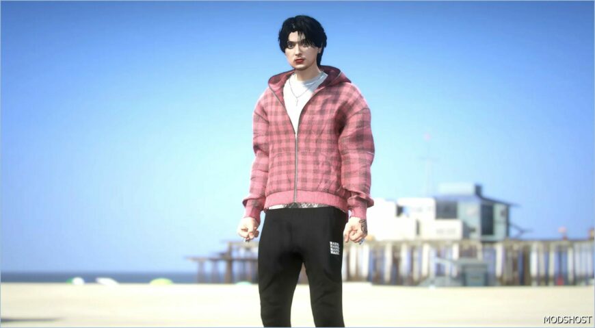 GTA 5 Player Mod: Hoode Full Zipper for MP Male (Featured)