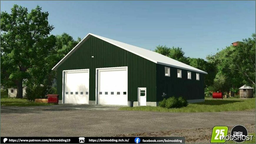 FS25 Building Mod: Garage 55×65 (Featured)