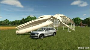 FS25 Decoration Mod: Whale Skeleton Sculpture (Image #3)