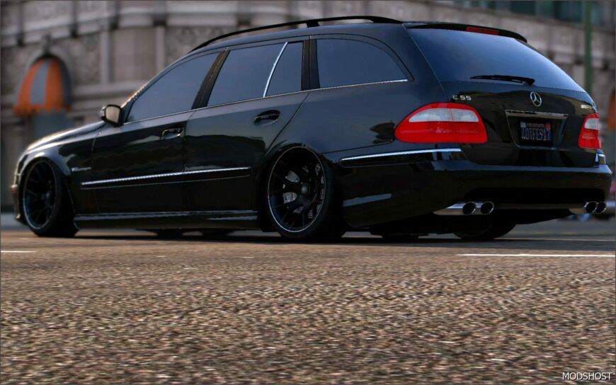 GTA 5 Mercedes-Benz Vehicle Mod: Mercedes Benz E55 AMG Estate (S211) ADD on | Extras | Sound (Featured)