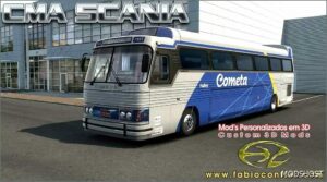 ETS2 Scania Bus Mod: CMA Scania Flecha Azul VI Leito (Featured)