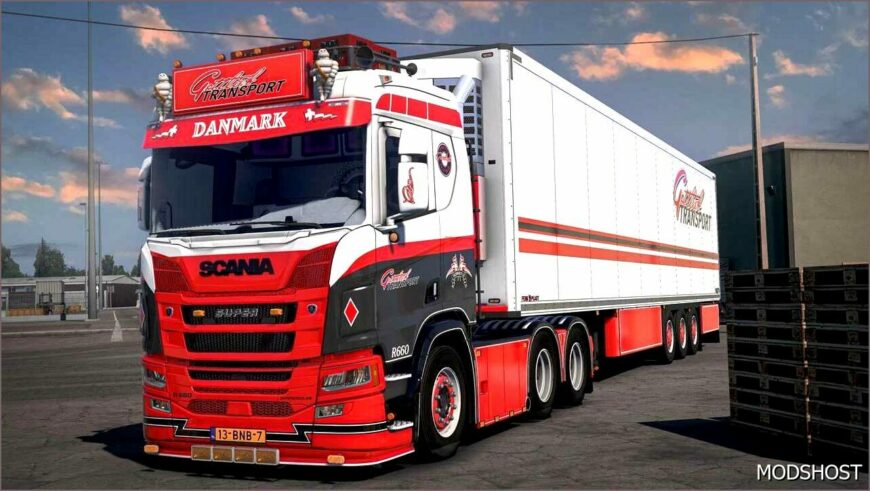 ETS2 Scania Truck Mod: R660 Danmark + Trailer 1.53 (Featured)